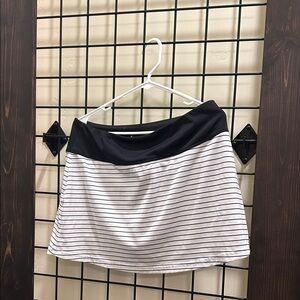 Bolle Black and White Striped Skirt